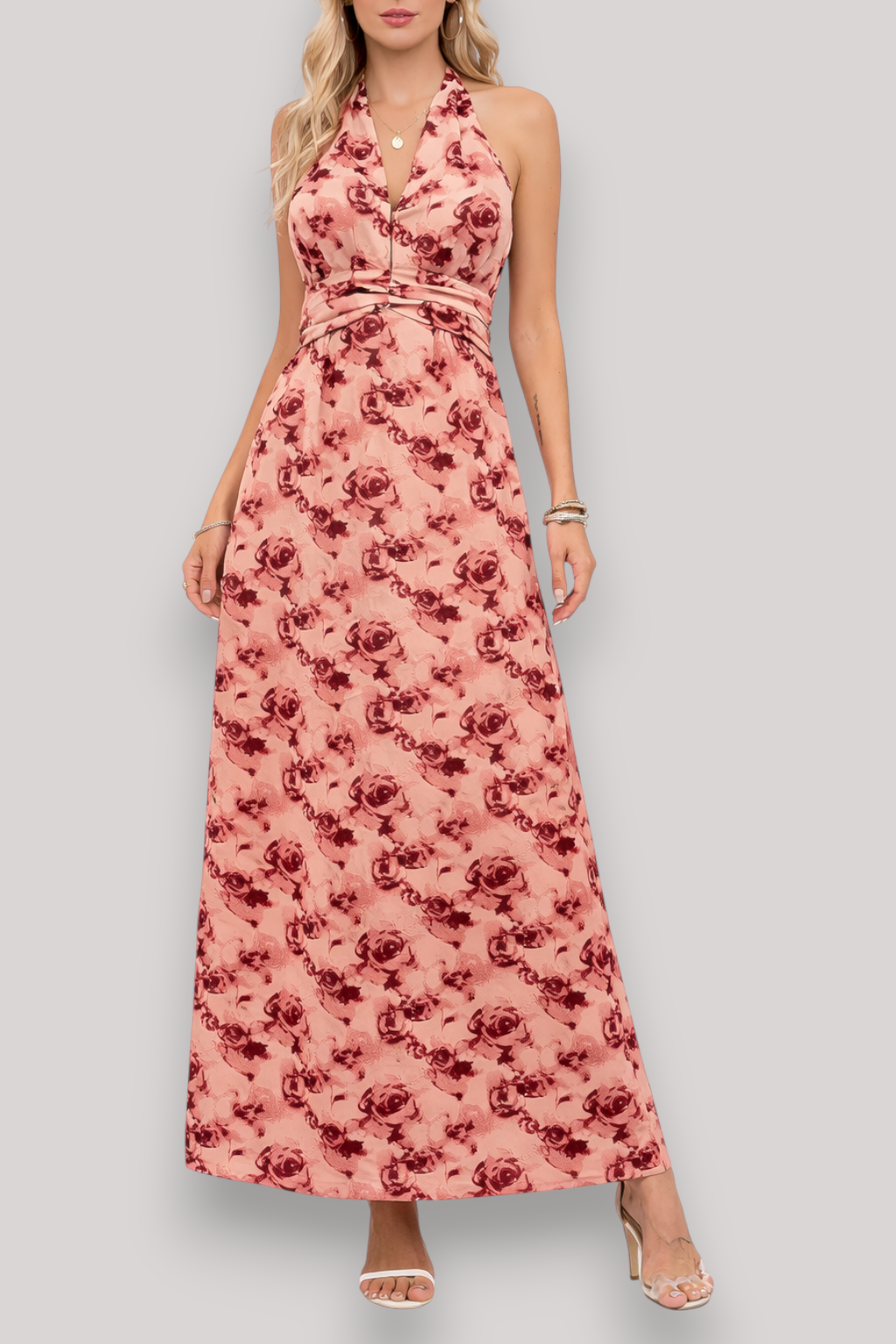 The Juliet Women's High Waist Midi Dress