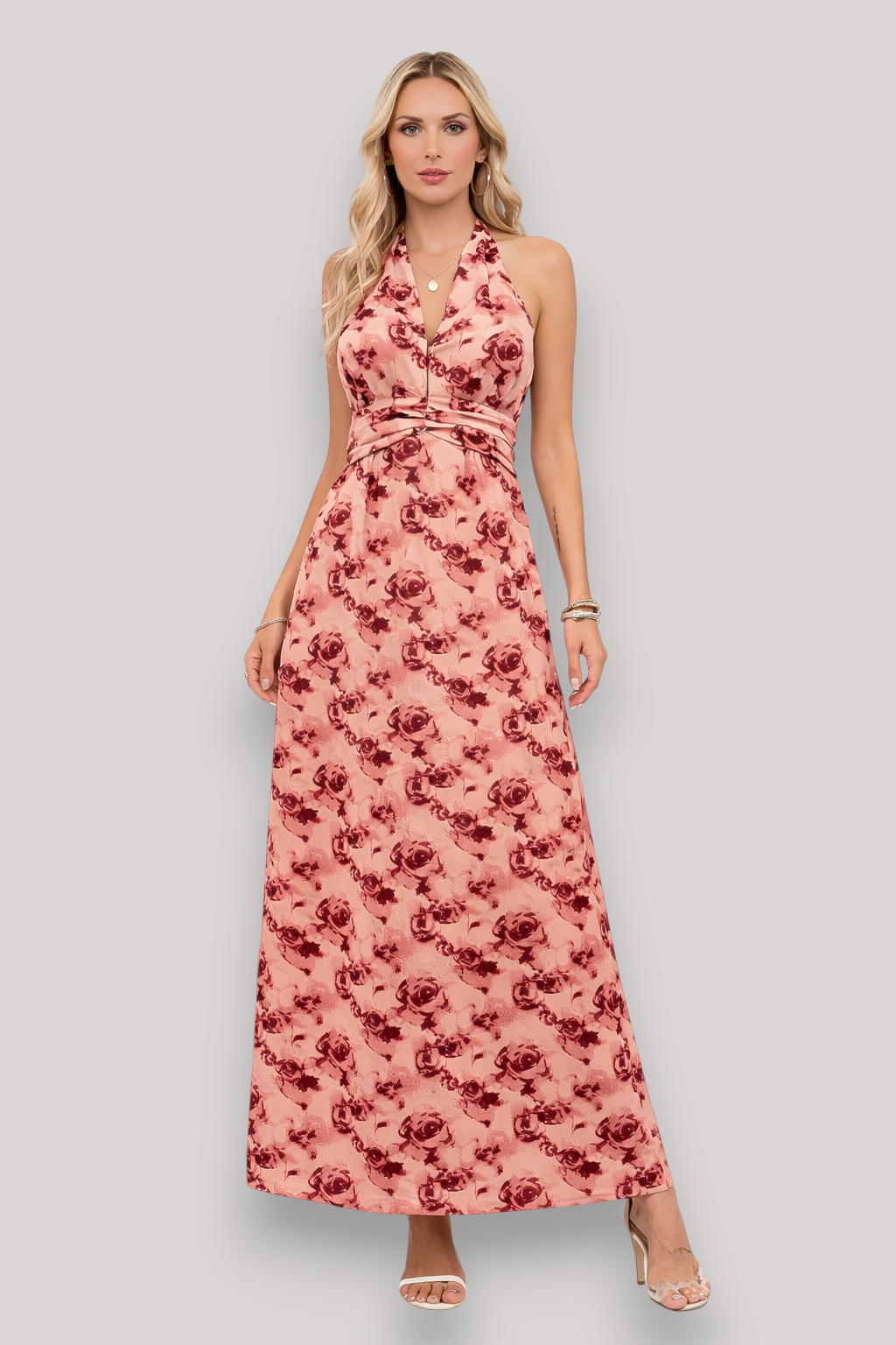 The Juliet Women's High Waist Midi Dress