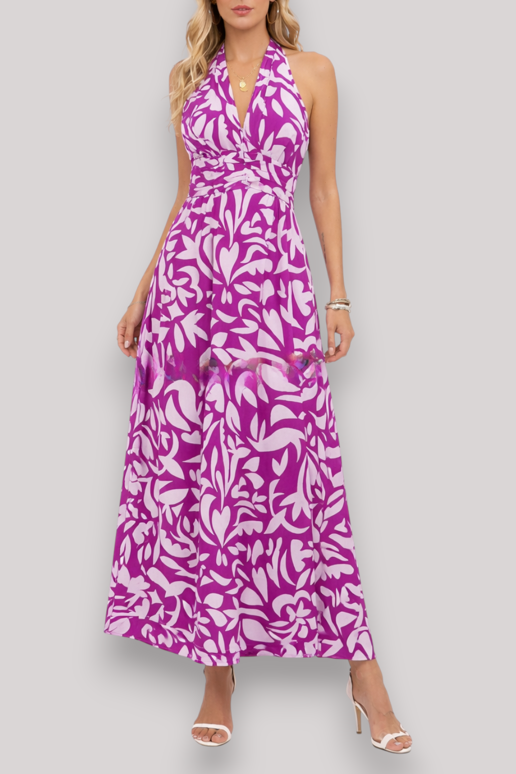 The Juliet Women's High Waist Midi Dress