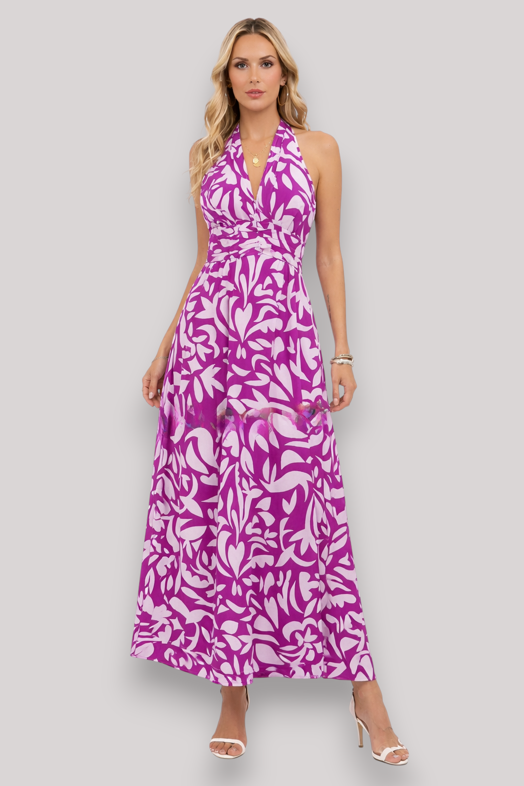 The Juliet Women's High Waist Midi Dress