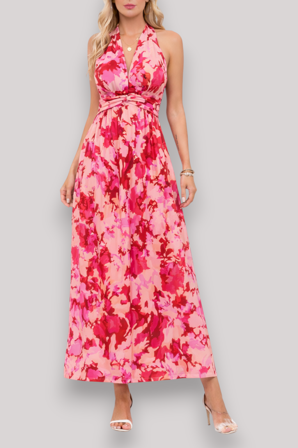 The Juliet Women's High Waist Midi Dress