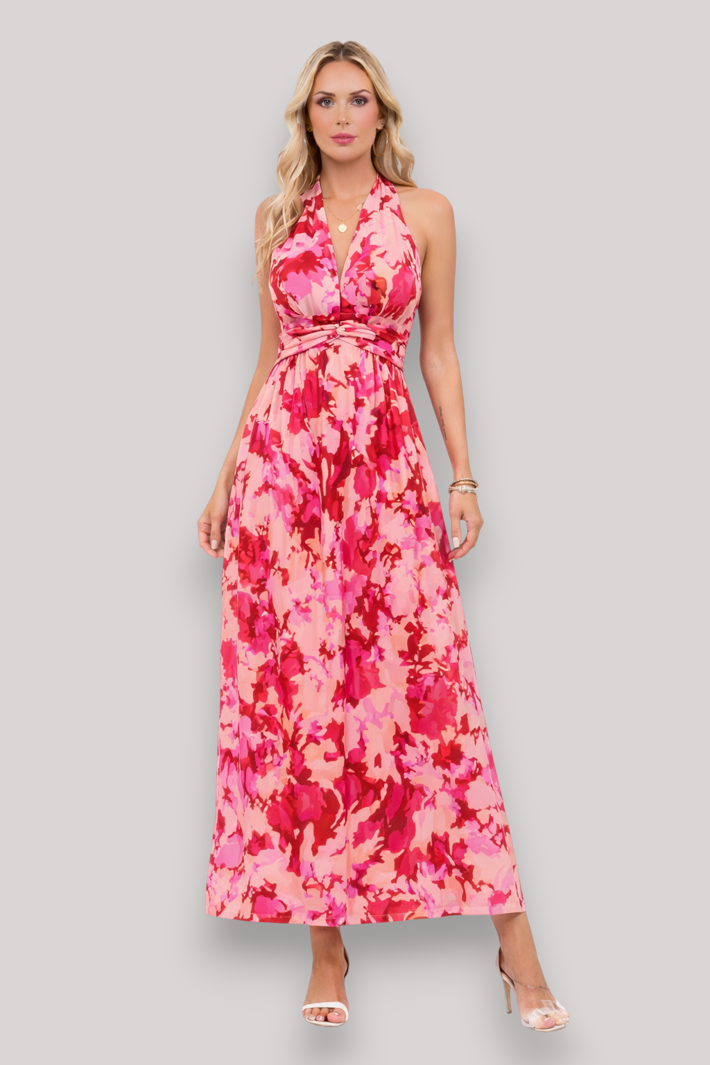 The Juliet Women's High Waist Midi Dress