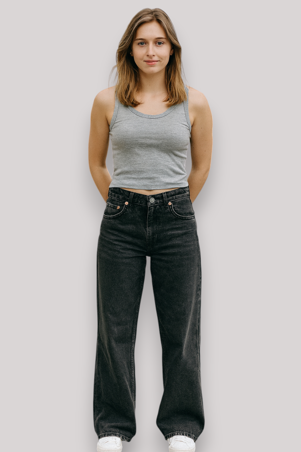 The Keaton Womens Low Rise Jeans Straight Leg Distressed Denim