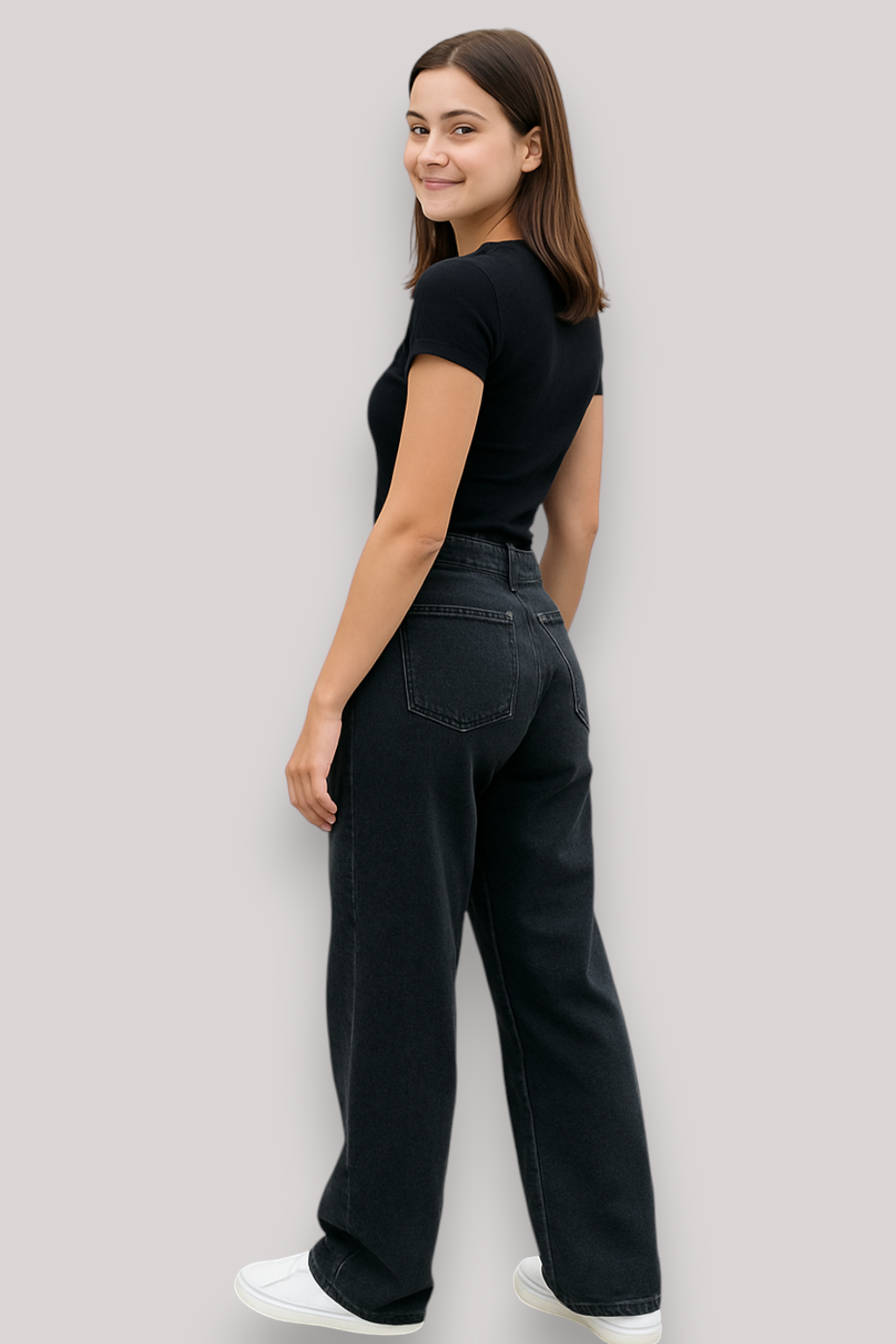 The Keaton Womens Low Rise Jeans Straight Leg Distressed Denim