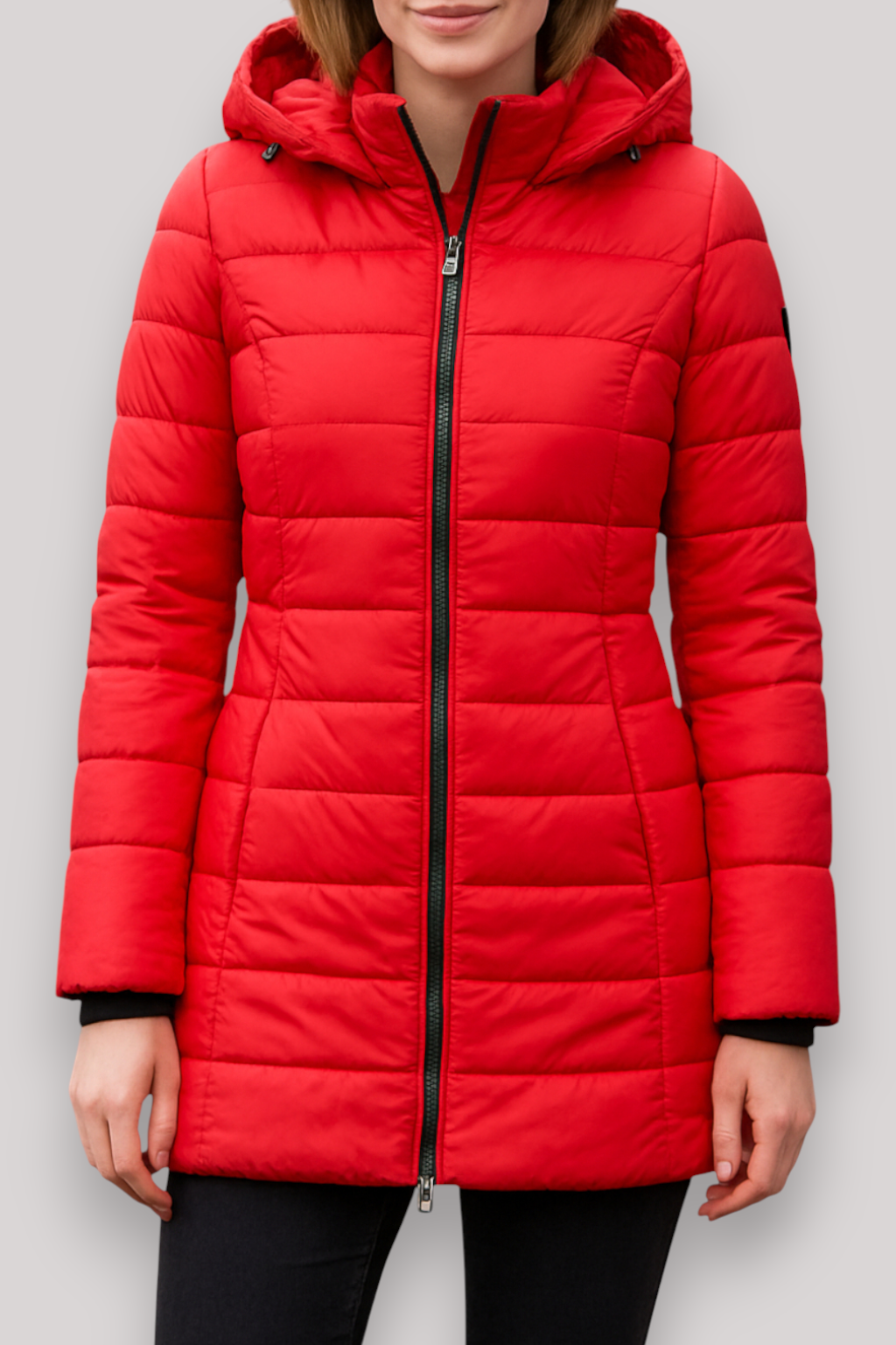 The Kinsley Slim Fit Padded Winter Coat Mid Length Jacket