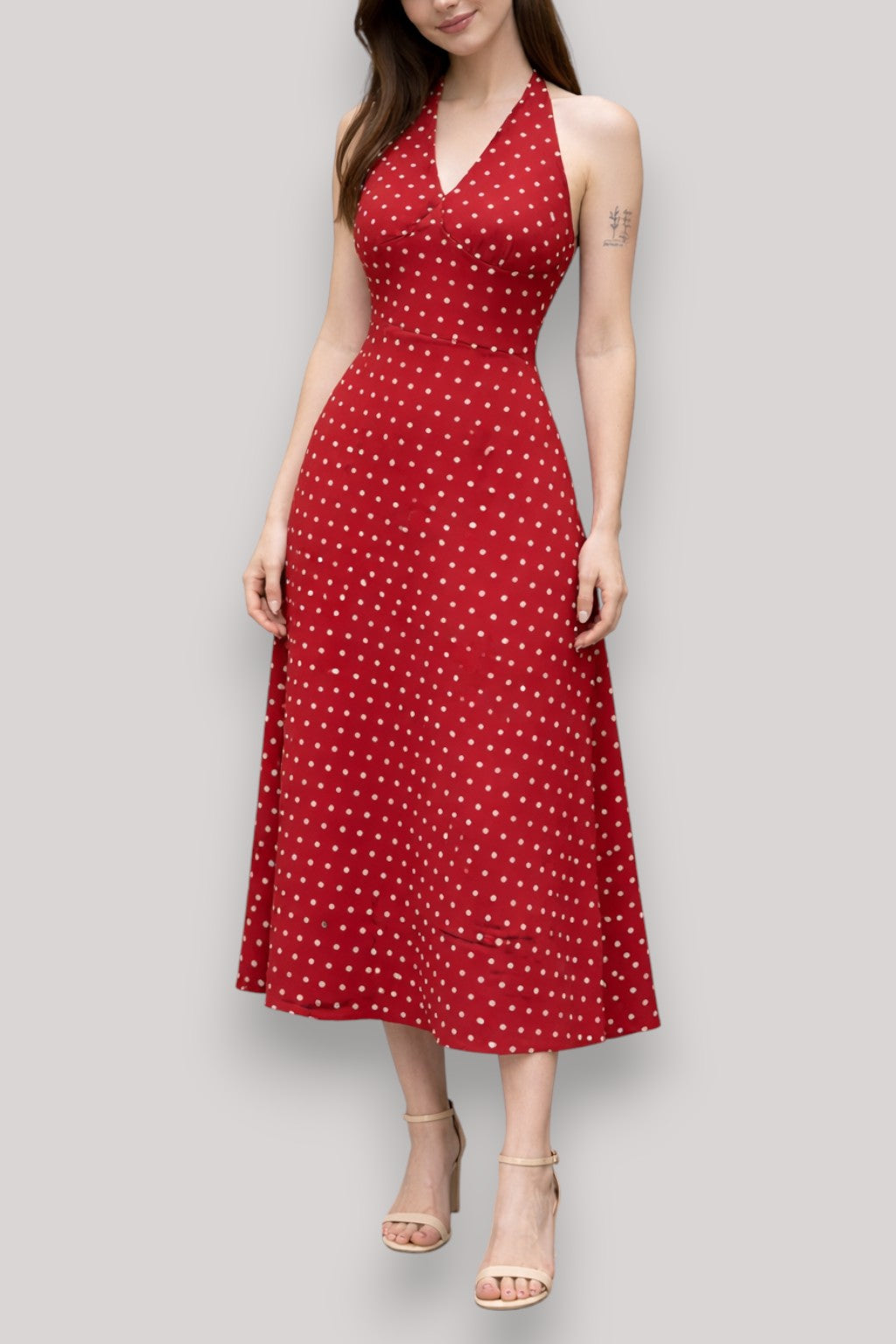 The Laura Women's Polka Dot Maxi Dress