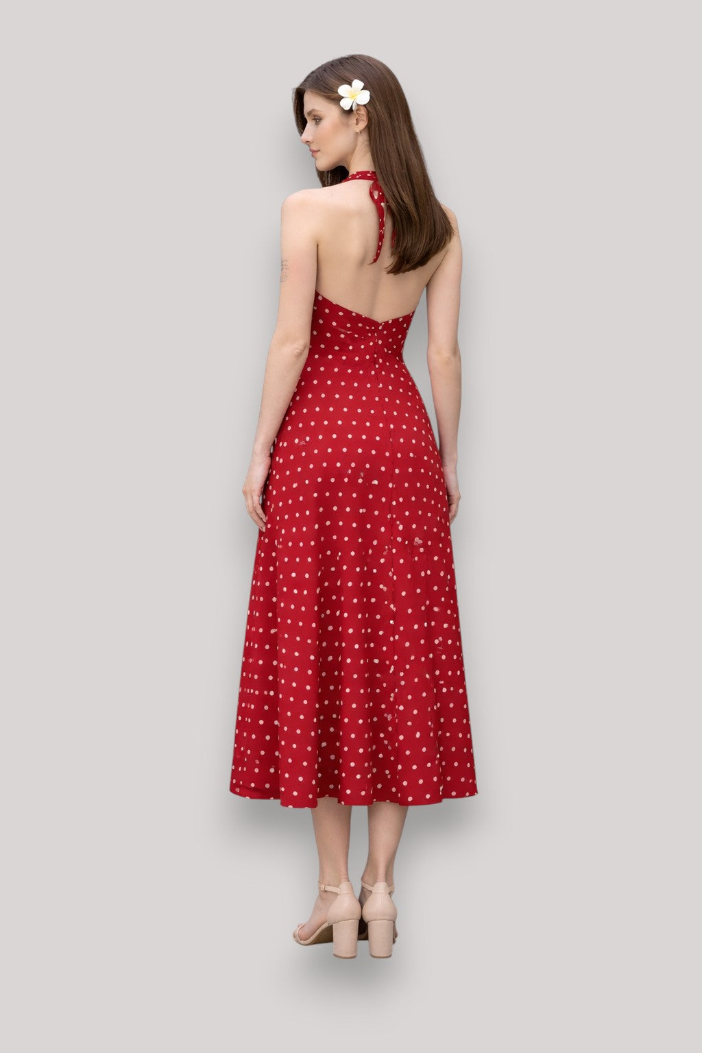 The Laura Women's Polka Dot Maxi Dress