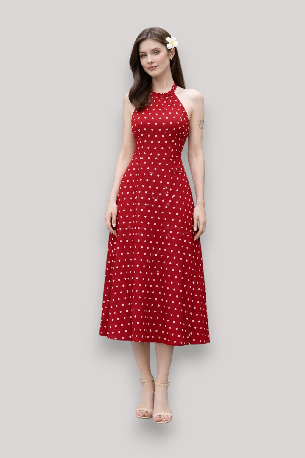 The Laura Women's Polka Dot Maxi Dress