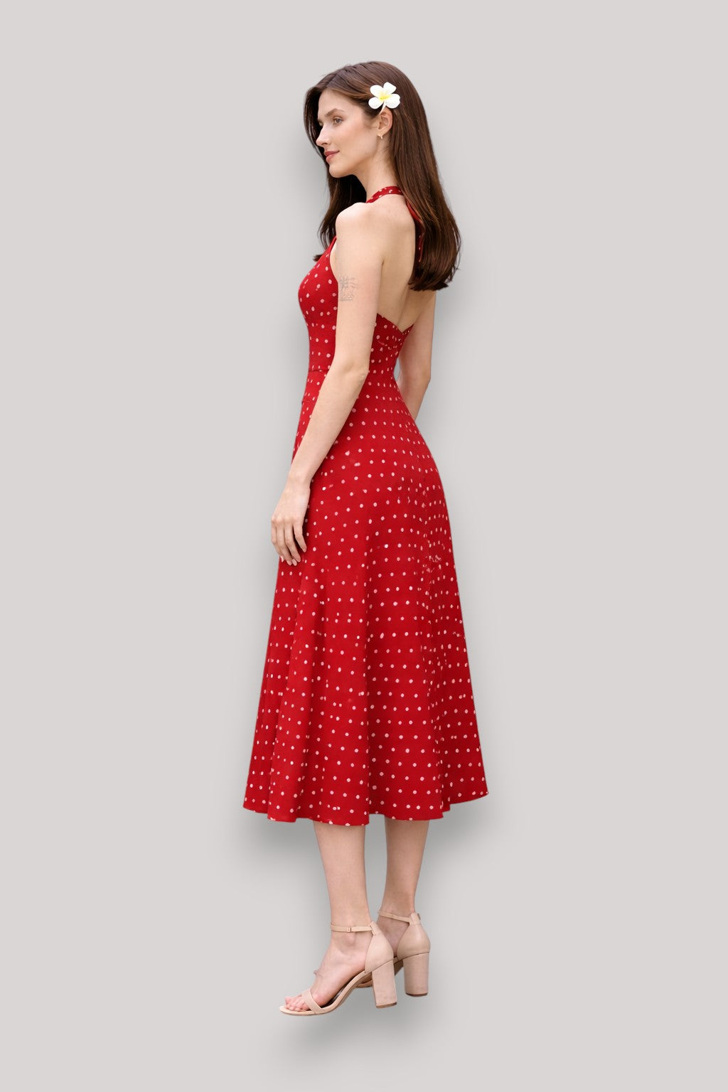 The Laura Women's Polka Dot Maxi Dress