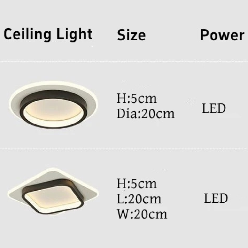 The Lexora Nordic Modern LED Ceiling Light