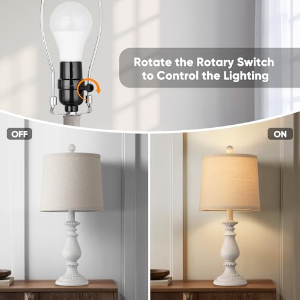 The Linena Fabric Modern Linen Table Lamp