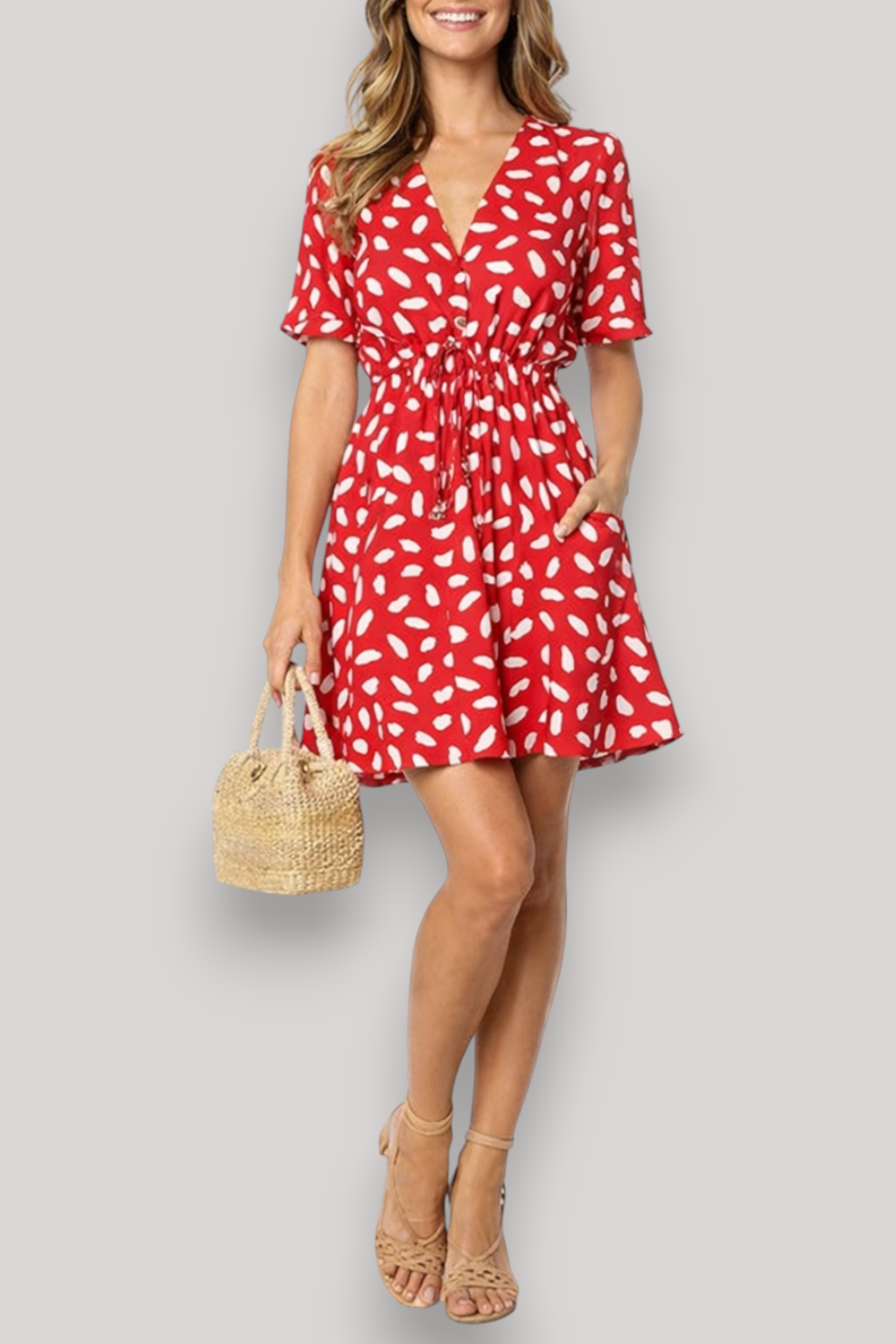 The Linette Women's Polka Dot Summer Dress