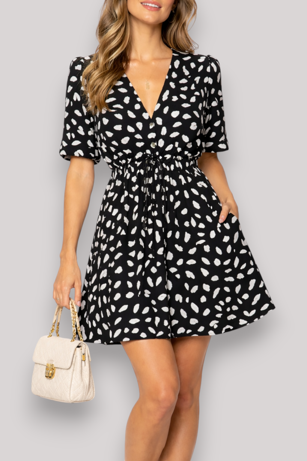 The Linette Women's Polka Dot Summer Dress