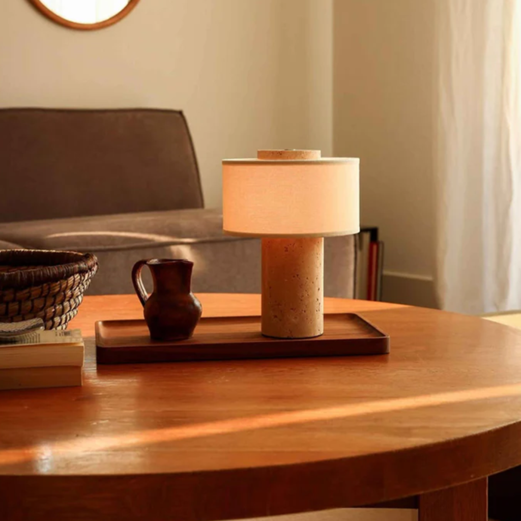 The Linvora Cordless Marble Table Lamp