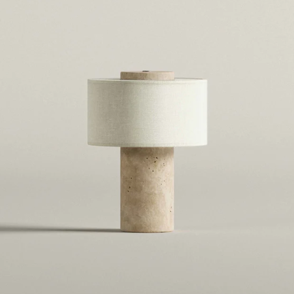 The Linvora Cordless Marble Table Lamp