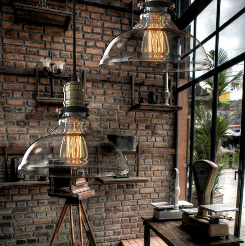 The Loftier Nordic Retro Glass Pendant Light