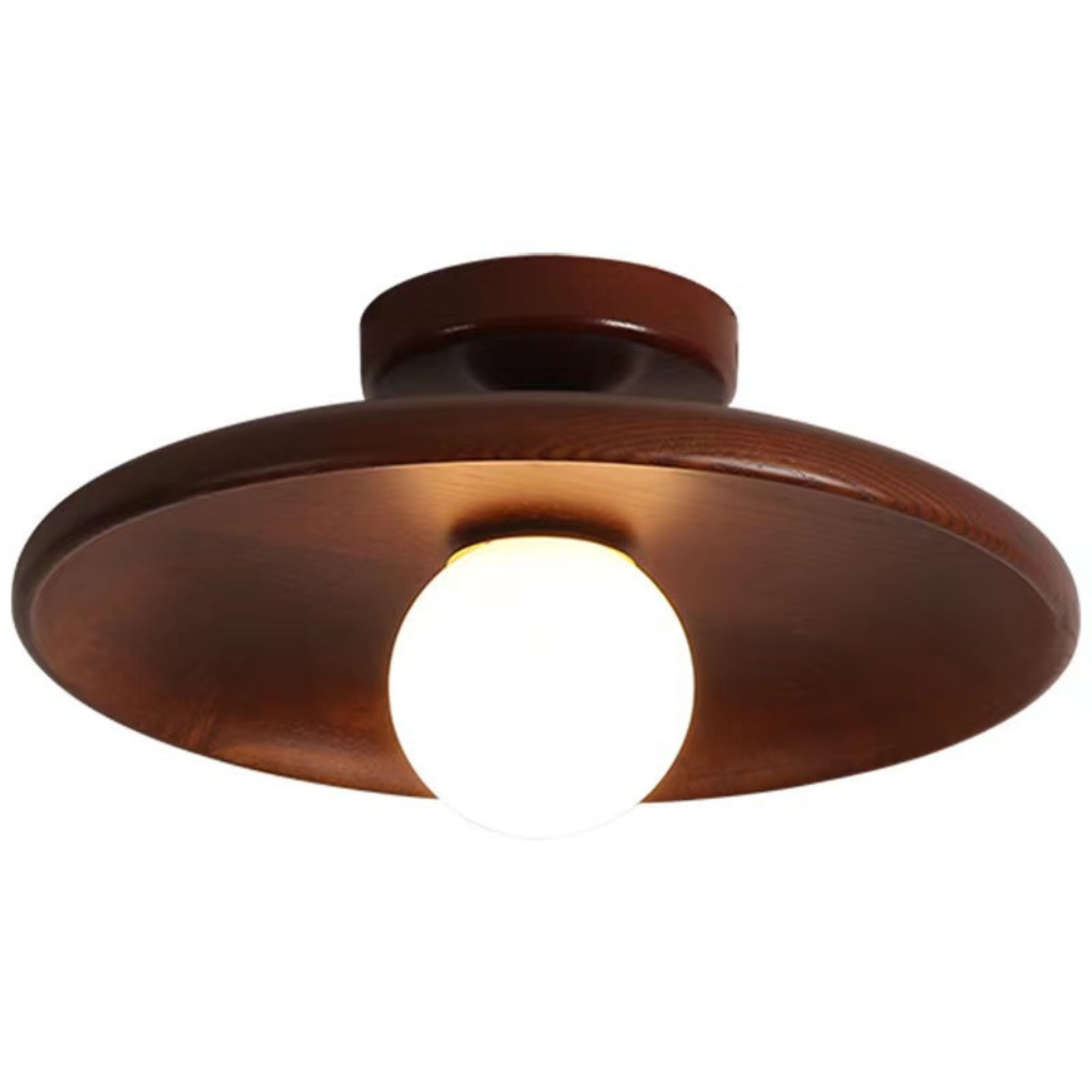 The Logara Walnut Wooden Ceiling Light