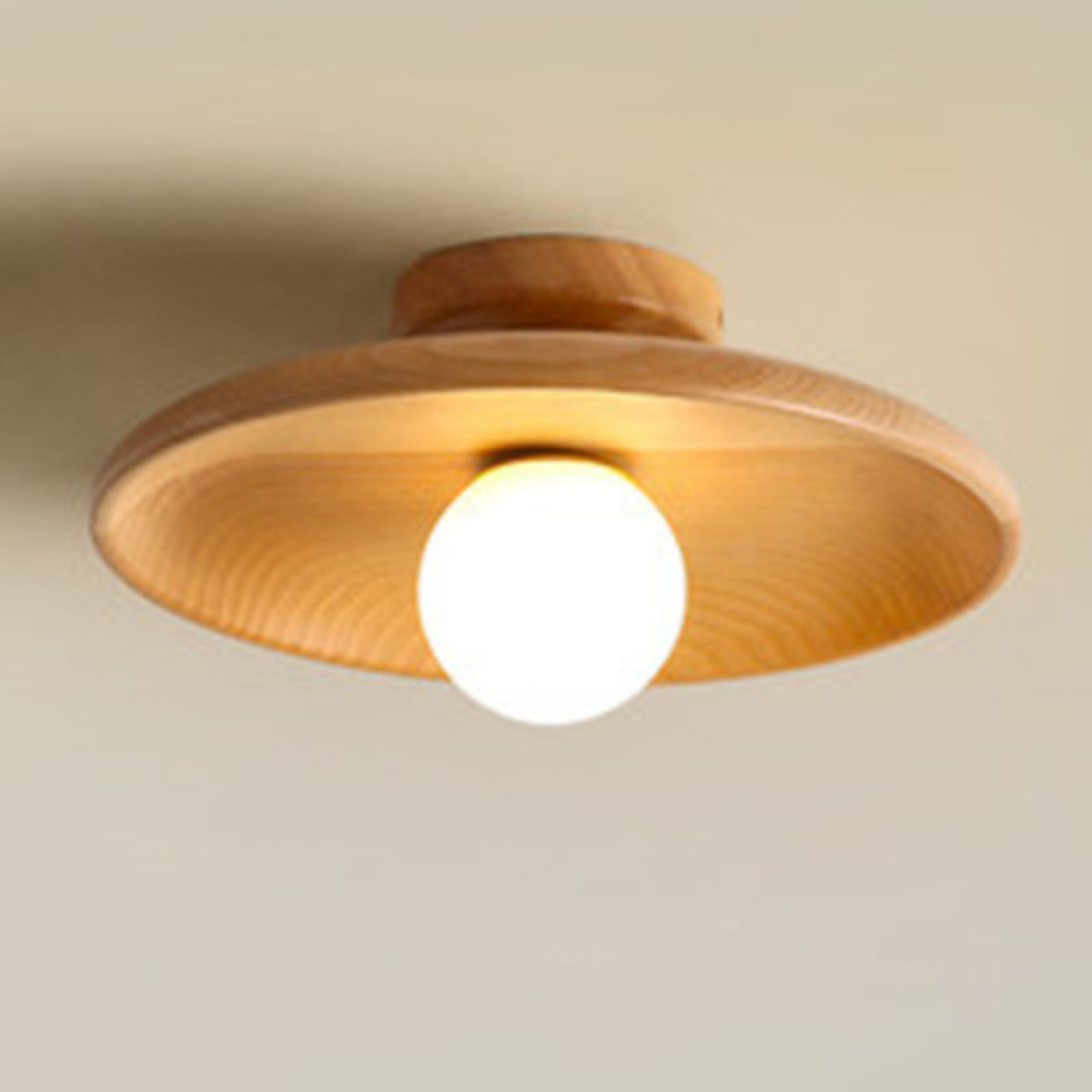 The Logara Walnut Wooden Ceiling Light