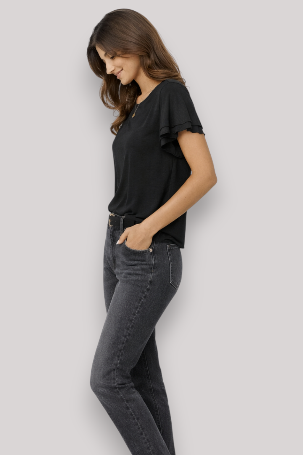 The Lorna Women's Short Sleeve T Shirt Crew Neck Summer Top