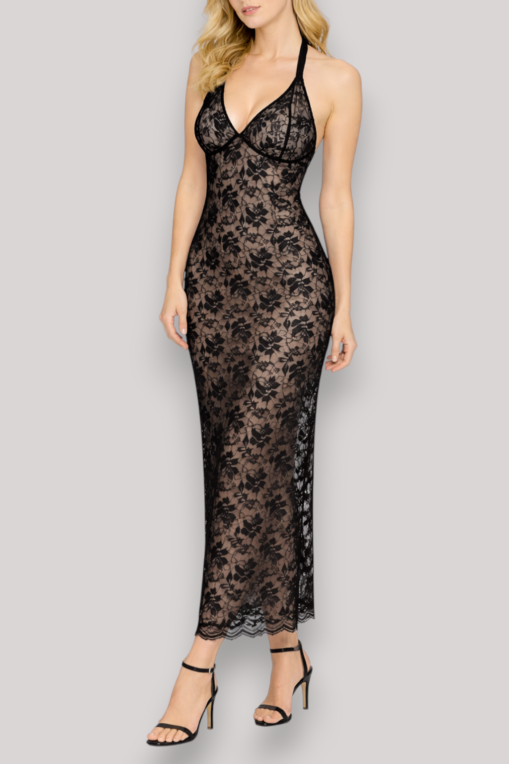 The Lucienne Women's Sleeveless Lace Dress