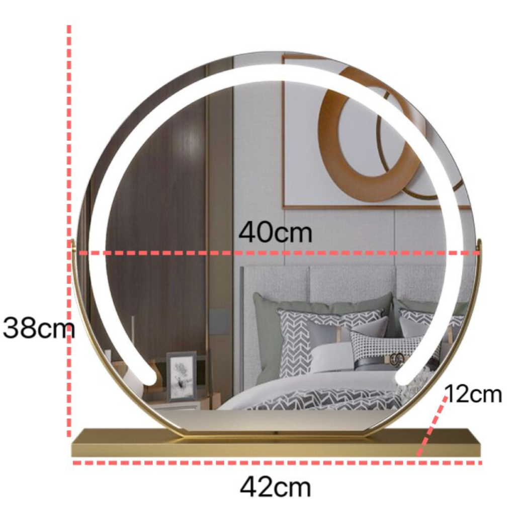 The LumiVue LED Vanity Touch Makeup Mirror