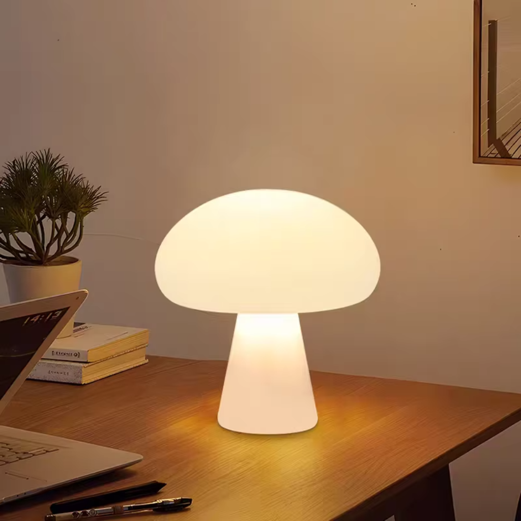 The Lumimora LED Mushroom Touch Lamp
