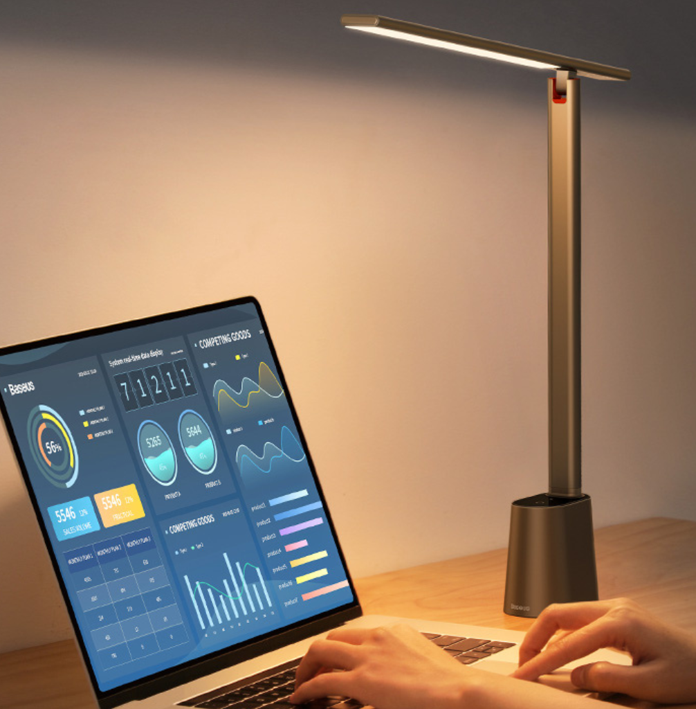 The LuminaFold Rechargeable LED Desk Lamp