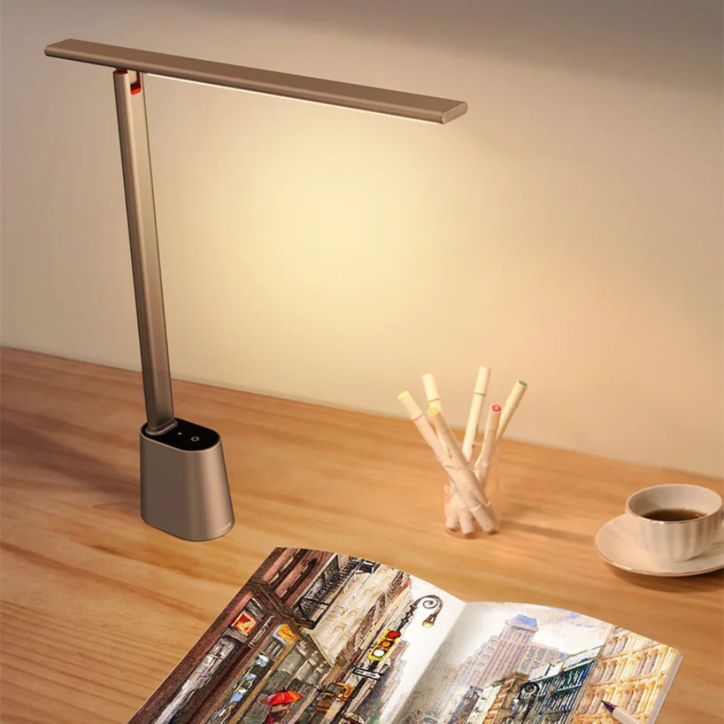 The LuminaFold Rechargeable LED Desk Lamp