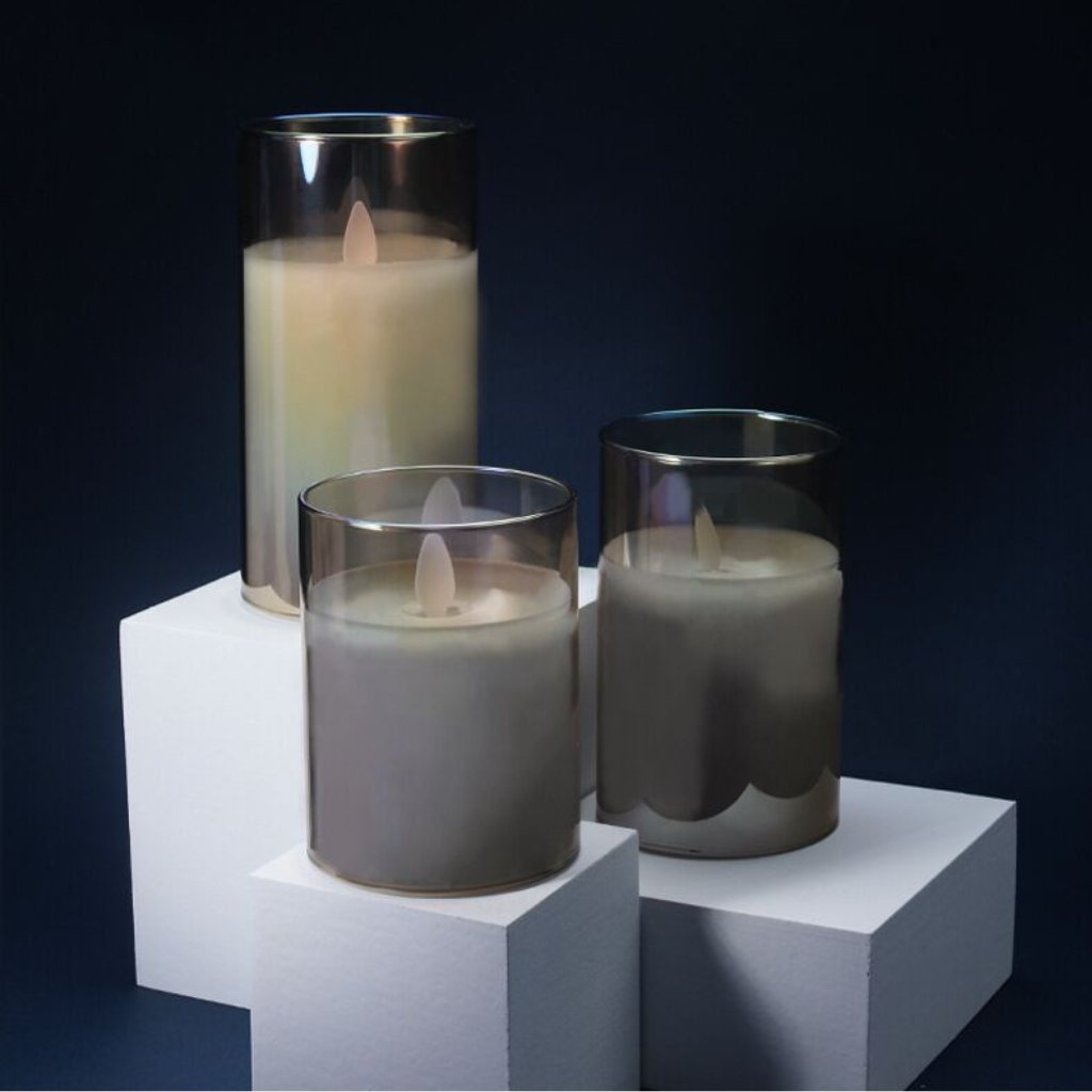 The Flamora Rechargeable LED Flameless Candle Set