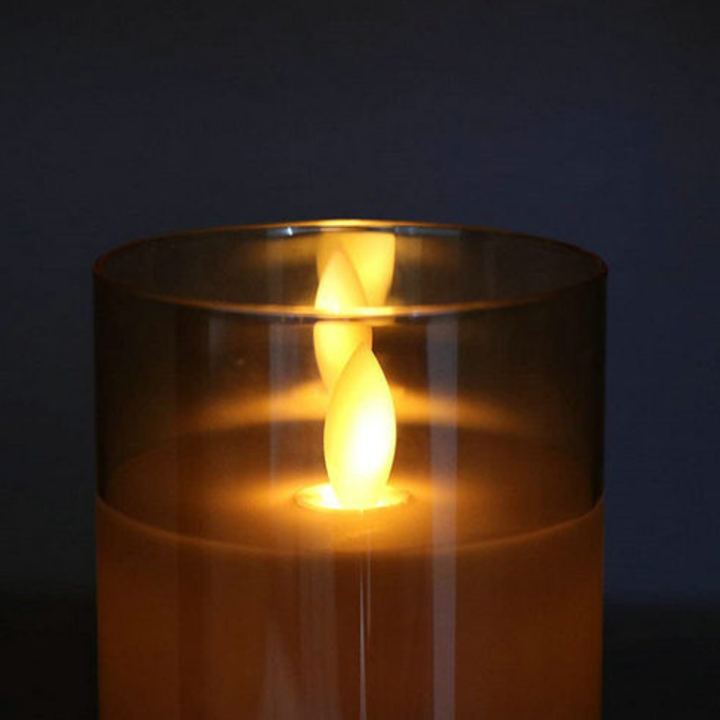 The Flamora Rechargeable LED Flameless Candle Set