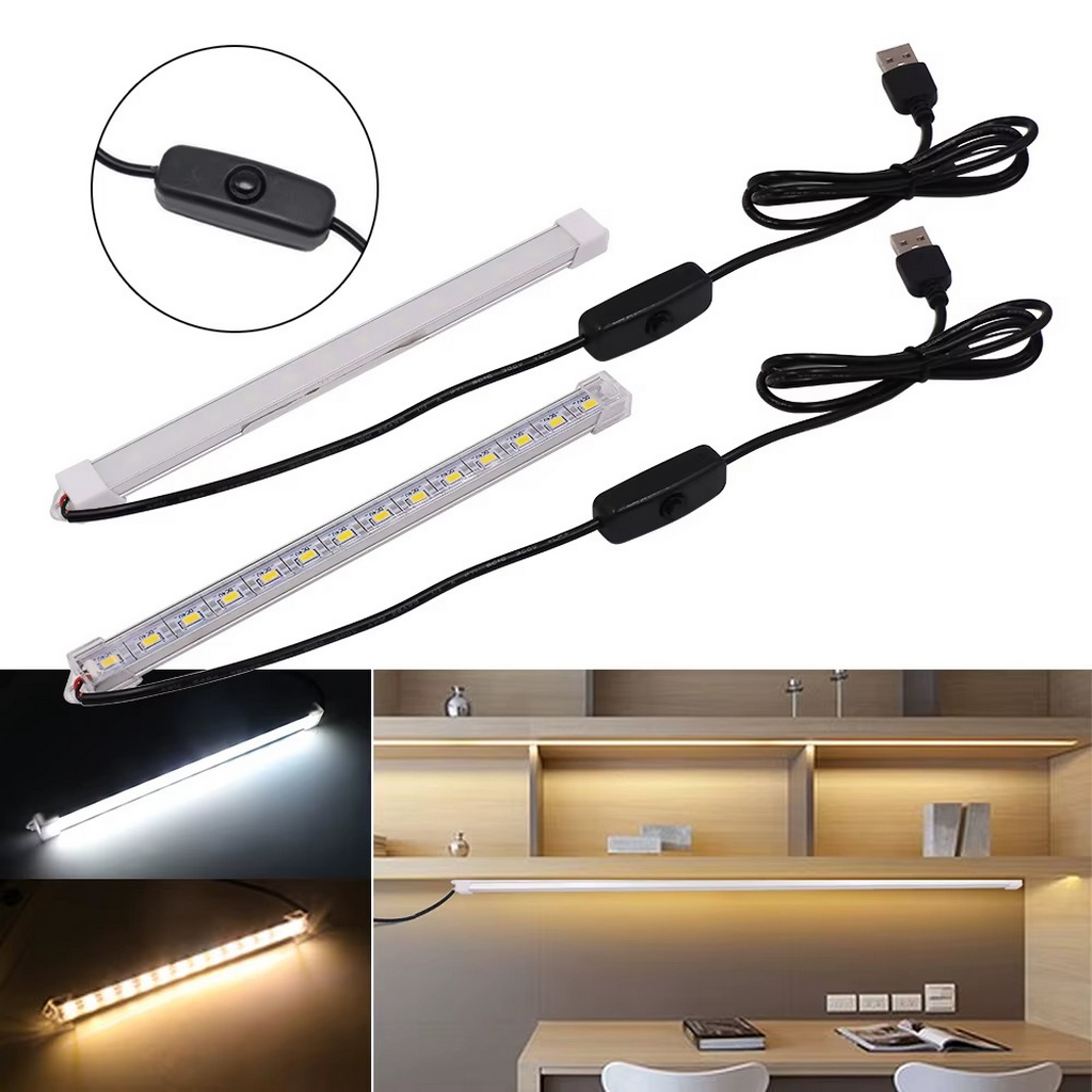 The Luminex USB LED Cabinet Light Bar With Switch