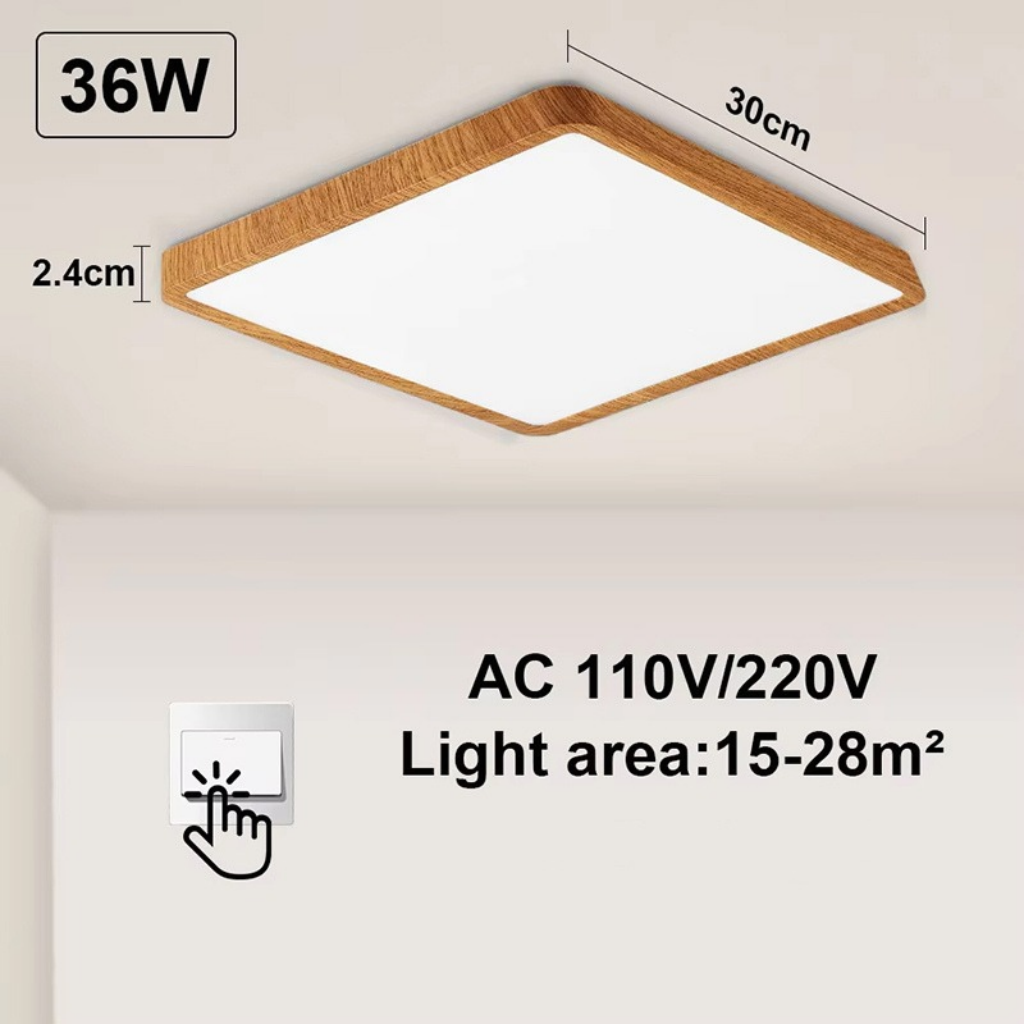 The Lumivaro Square LED Ceiling Light