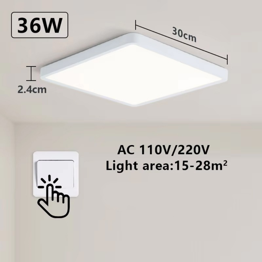 The Lumivaro Square LED Ceiling Light