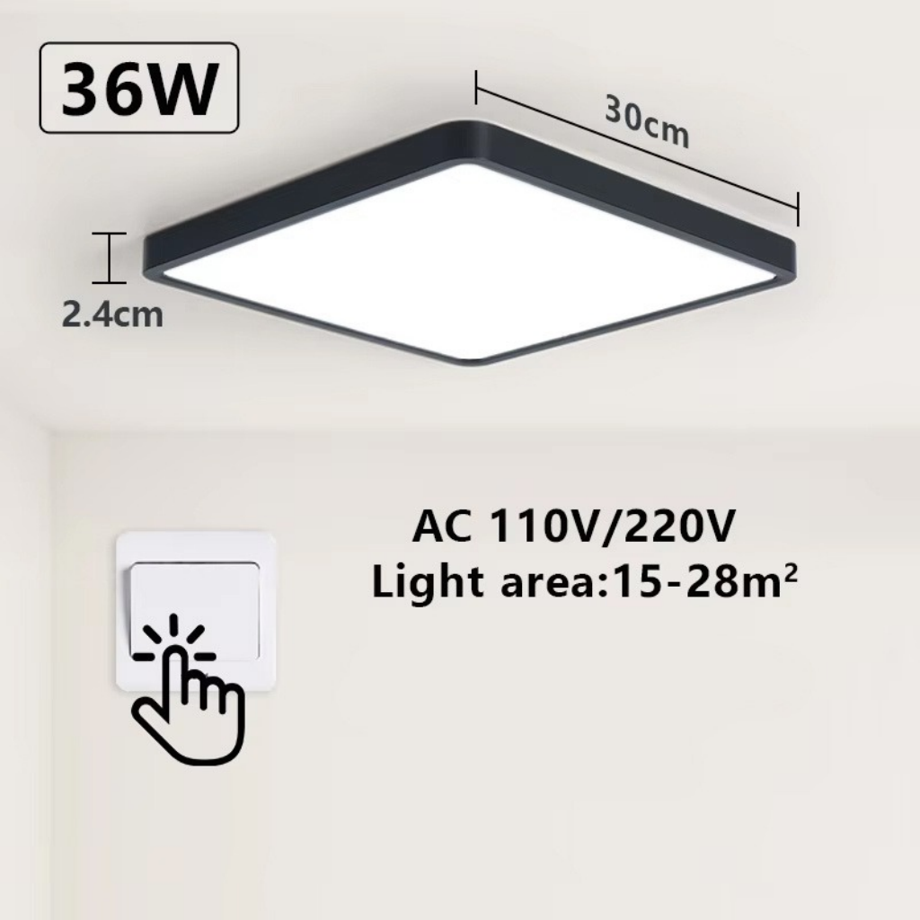 The Lumivaro Square LED Ceiling Light