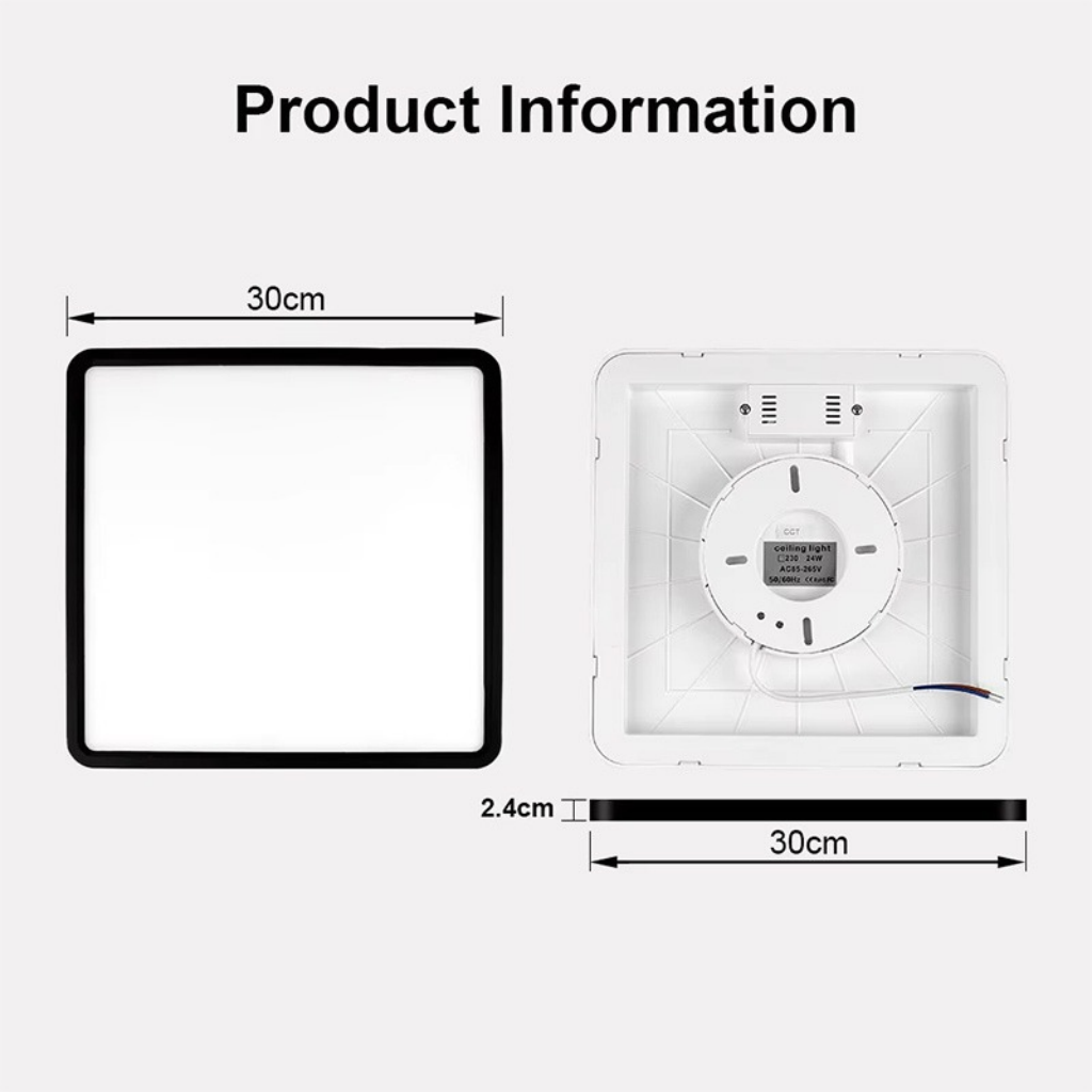 The Lumivaro Square LED Ceiling Light