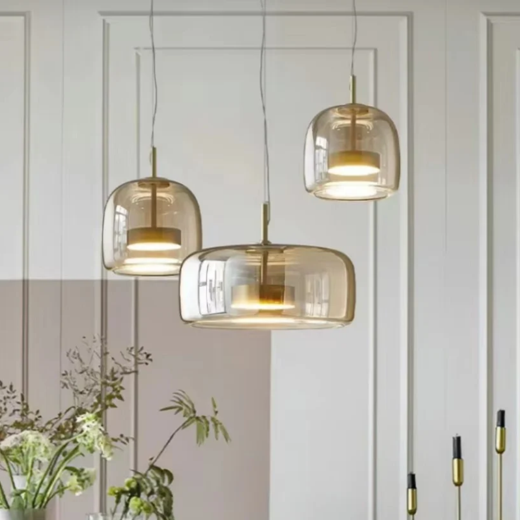 The Lumivelle Modern Glass Pendant Light