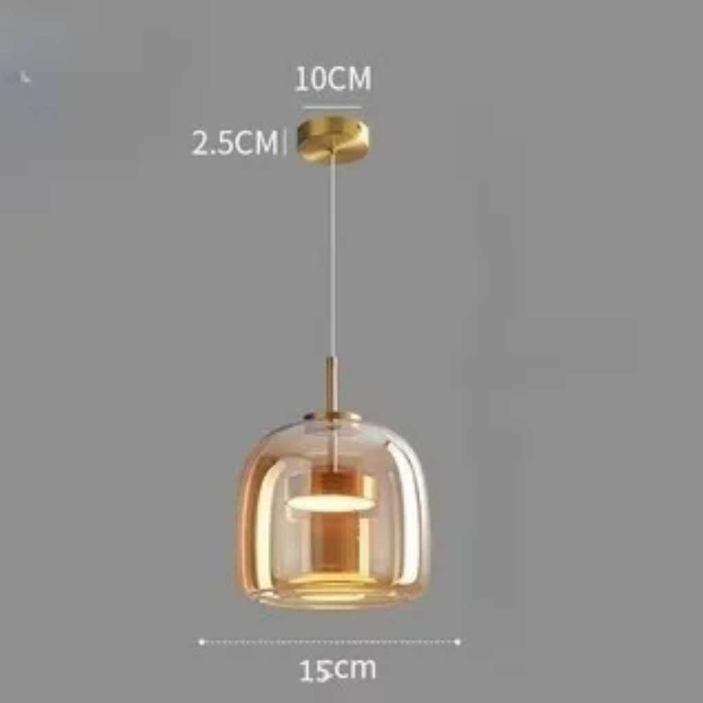 The Lumivelle Modern Glass Pendant Light