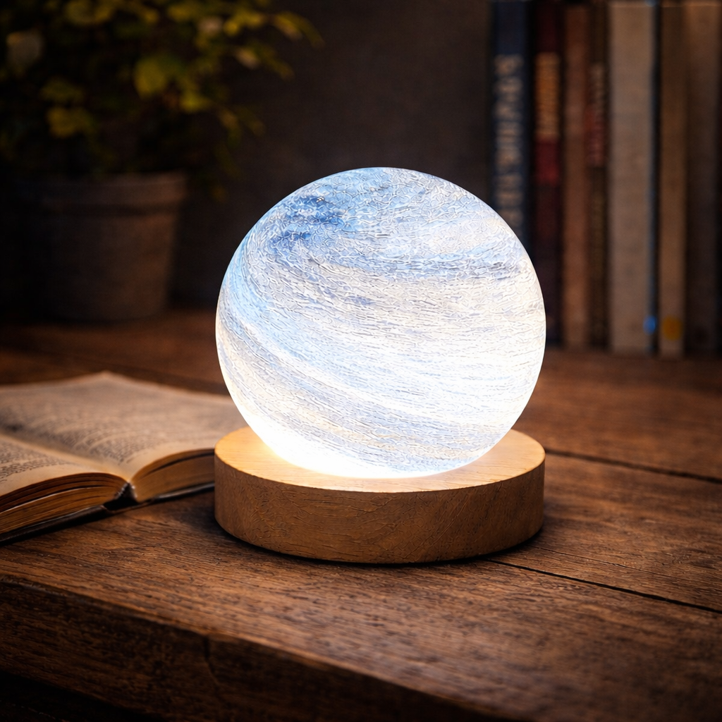 The Lunara USB 3D Moon Night Light Lamp