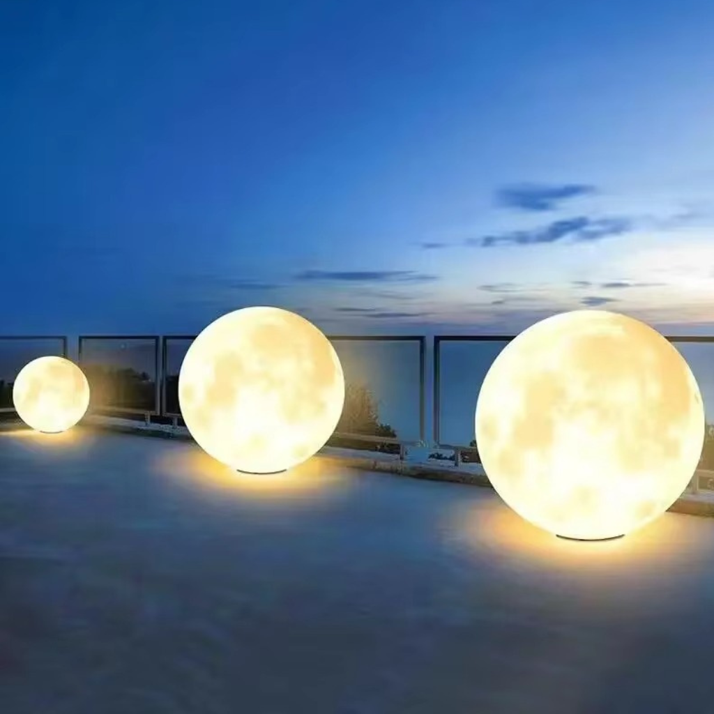 The Lunara Waterproof Solar Moon Lamp