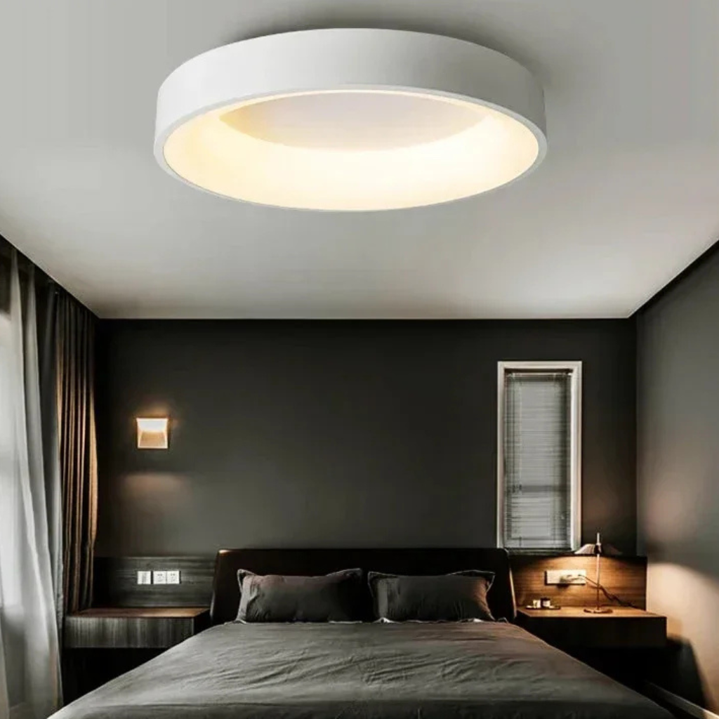The Lunara Modern LED Ceiling Light Round Flush Mount Fixture