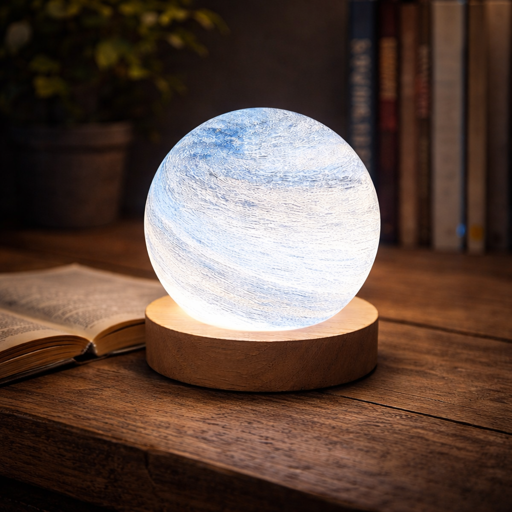 The Lunara USB 3D Moon Night Light Lamp