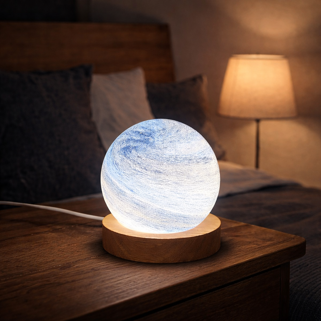 The Lunara USB 3D Moon Night Light Lamp