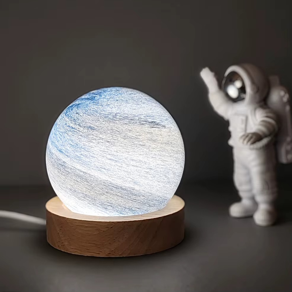 The Lunara USB 3D Moon Night Light Lamp