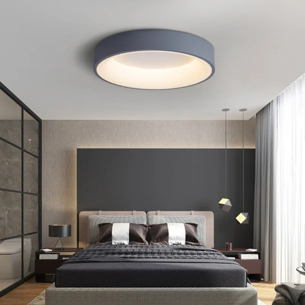 The Lunara Modern LED Ceiling Light Round Flush Mount Fixture