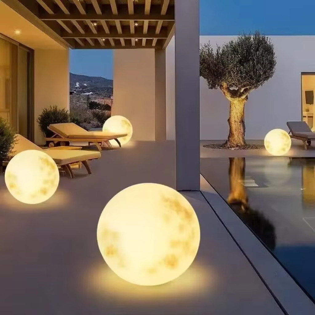 The Lunara Waterproof Solar Moon Lamp
