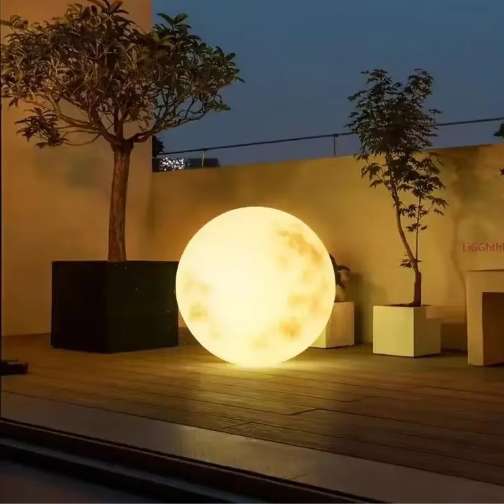 The Lunara Waterproof Solar Moon Lamp