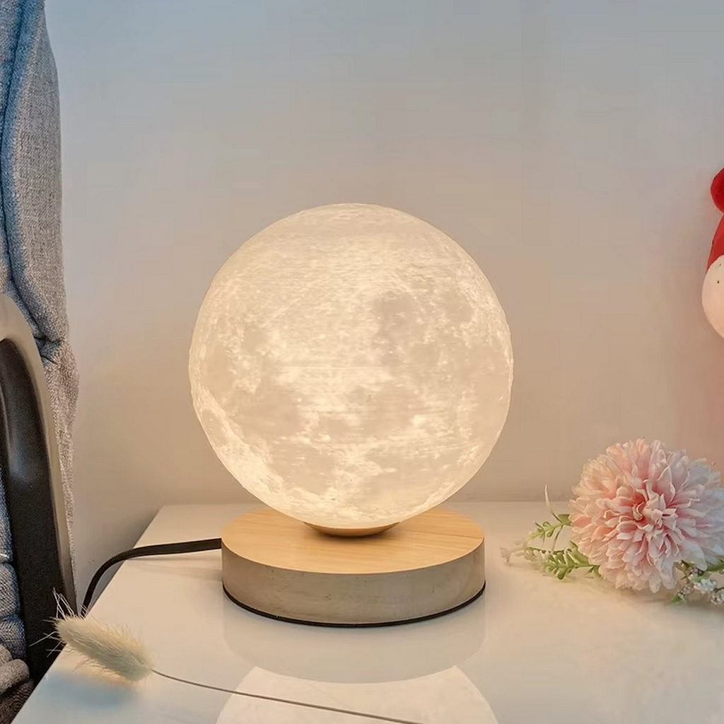 The Lunovia 3D Moon Table Lamp Decorative LED Night Light