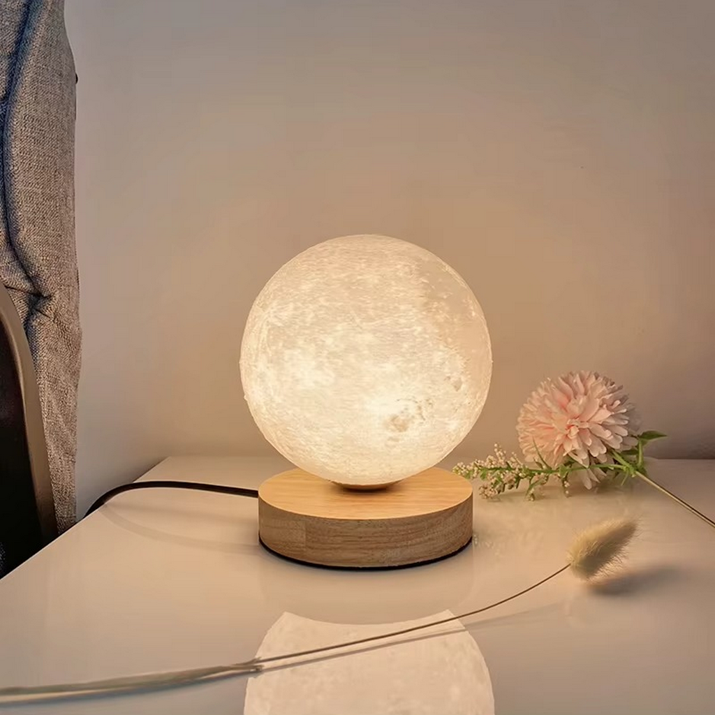 The Lunovia 3D Moon Table Lamp Decorative LED Night Light
