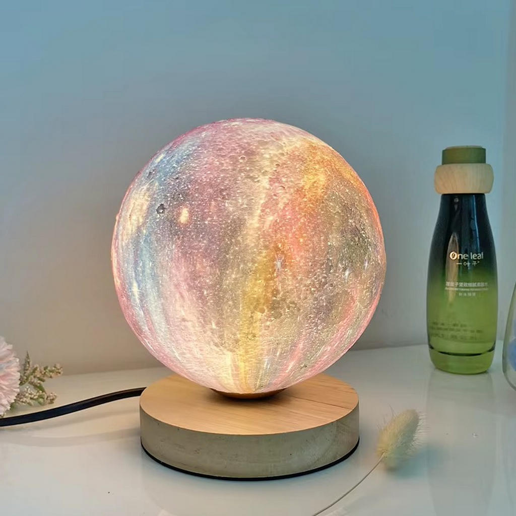 The Lunovia 3D Moon Table Lamp Decorative LED Night Light