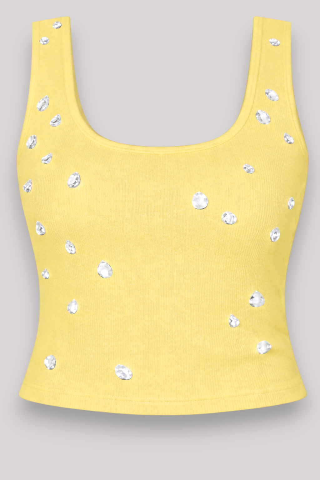 The Ophelia Rhinestone Sleeveless Vest O Neck Summer Party Top